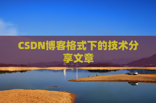 CSDN博客格式下的技术分享文章